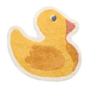 NEW! Yellow Rubber Ducky Duck Shaped Bath Rug